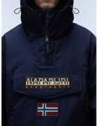 Napapijri Geaca fara inchidere cu gluga Rainforest Next - Bleumarin