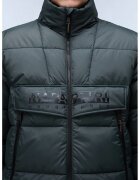 Napapijri Geaca matlasata cu logo pe piept - Verde