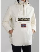 Napapijri Geaca pull-on cu gluga Rainforest - Alb