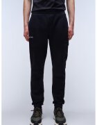 Napapijri Pantaloni de trening din amestec de bumbac cu buzunar lateral cu clapa - Negru