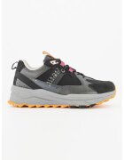 Napapijri Pantofi sport cu insertii de piele intoarsa Vertic Trail - Negru/Fucsia/Gri inchis