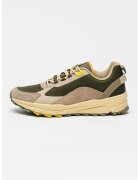 Napapijri PAntofi sport Vortec cu model colorblock si garnituri de piele intoarsa - Kaki inchis/Grej