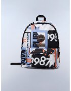Napapijri Rucsac cu model grafic Voyage - 19.5 L - Alb/Negru/Albastru deschis
