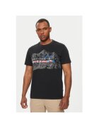 Napapijri Tricou barbati - 303757489 - Bumbac - Negru - Negru