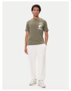 Napapijri Tricou barbati kaki - bumbac