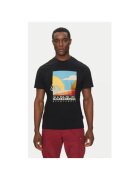 Napapijri Tricou barbati NP0A4IE39411 - Bumbac - Negru - Negru