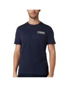 Napapijri Tricou barbati S-KASBA NP0A4HQQ-176 Albastru inchis Bumbac - Albastru/Bleumarin