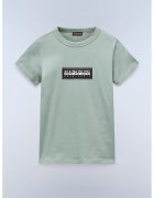 Napapijri Tricou cu logo Chamois - Verde pal