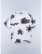 Napapijri Tricou cu model grafic Lieto - Alb/Negru