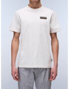 Napapijri Tricou de bumbac cu buzunar aplicat pe piept Iaato - Alb