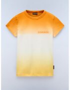 Napapijri Tricou de bumbac Merse - Portocaliu/Alb murdar