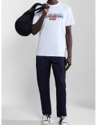 Napapijri Tricou din bumbac Aylmer - Rosu/Alb/Albastru inchis