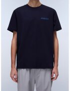 Napapijri Tricou din bumbac cu imprimeu logo si model grafic - Bleumarin
