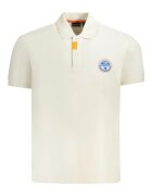 Napapijri Tricou polo barbati - cu imprimeu cu logo - Regular fit - Bleumarin