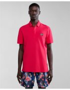 Napapijri Tricou polo din bumbac cu aplicatie logo Ebea