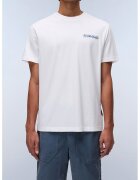 Napapijri Tricou relaxed fit de bumbac Sovana - Alb/Albastru glaciar