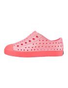 Native Tenisi flatform cu aspect stralucitor - Roz deschis