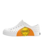 Native Tenisi flatform cu model - Alb/Galben/Portocaliu