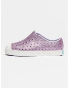 Native Tenisi slip-on cu aspect lucios Jefferson Bling - Alb/Violet