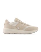 New Balance 370 Pantofi sport cu insertii din piele intoarsa - Bej