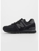 New Balance 574 Pantofi sport cu insertii de piele intoarsa - Negru/Gri inchis