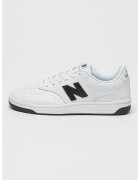 New Balance 80 Pantofi sport low-cut din piele ecologica - Alb/Negru