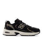 New Balance Pantofi sport 530 unisex cu garnituri din piele intoarsa - Negru
