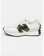 New Balance Pantofi sport cu insertii din piele intoarsa 327 - Alb/Alb fildes/Kaki