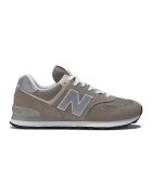 New Balance Pantofi sport din piele intoarsa cu garnituri din plasa 574 - Maro taupe