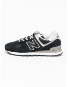 New Balance Pantofi sport din piele intoarsa cu garnituri din plasa 574 - Negru/Gri
