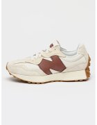 New Balance Pantofi sport unisex 327 cu insertii din piele intoarsa - Alb/Maro