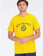 New Balance Tricou sport barbati - Bumbac/Poliester - Galben -