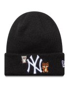 New Era Caciula cu logo New York Yankees Tod Icon - Negru/Alb murdar