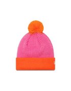 New Era Caciula dama Block Pom Bean - acril - roz/portocaliu
