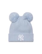 New Era Caciula dama Double Pom Bea - acril - albastru