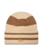 New Era Caciula dama Stripe Cuff Knit Beanie - acril - bej/maro