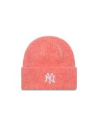 New Era Caciula dama Wide Cuff Bean - roz - material sintetic