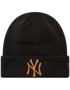 New Era Caciula Unisex - League Essential New York Yankees Beanie Hat 60580722 - Negru