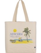 New Era Geanta tote din bumbac cu imprimeu grafic Palm - Galben/Bej/Verde feriga