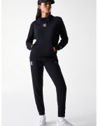New Era Pantaloni de trening din amestec de bumbac cu logo brodat - Negru