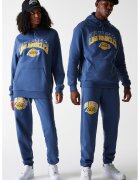 New Era Pantaloni de trening unisex LA Lakers - Albastru pastel/Galben