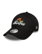 New Era Sapca ajustabila cu broderie florala cu margele 9FORTY - Alb/Negru/Portocaliu