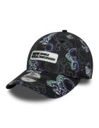 New Era Sapca cu imprimeu grafic 9Forty - Alb/Negru/Albastru