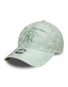 New Era Sapca cu model floral si logo brodat - Verde pal/Alb murdar