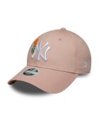 New Era Sapca din bumbac cu detaliu brodat - pentru baseball - Roz pastel/Alb murdar