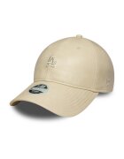 New Era Sapca din piele ecologica cu detaliu text 9TWENTY® - Bej deschis