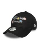 New Era Sapca New York Yankees MLB Floral Script 9TWENTY® - Alb fildes/Negru/Albastru