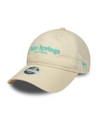 New Era Sapca trucker cu detaliu text brodat - Verde persan/Bej deschis