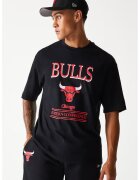New Era Tricou cu decolteu la baza gatului Chicago Bulls - Rosu/Negru