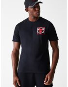 New Era Tricou cu decolteu la baza gatului si imprimeu pe spate - Negru